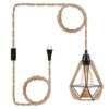 Retro Pastoral Hemp Rope Hanging Lamp