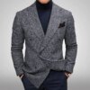 Elegant Slim Fit Knit Blazer