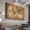 Vintage World Map Canvas Art