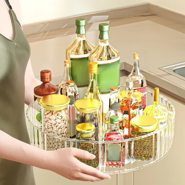 Rotating Kitchen Spice Tray Organizer - Image 2