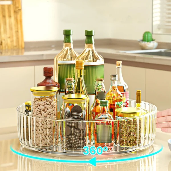 Rotating Kitchen Spice Tray Organizer - Image 4