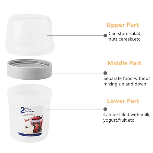 Sealed Dual-Layer Yogurt & Cereal Box - Image 6