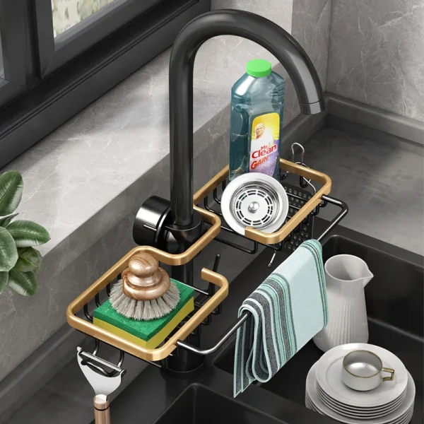 Sink Aluminum Sponge Drain Rack - Image 2