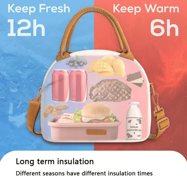 Insulated Waterproof Lunch Cooler Messenger Bag - Image 4