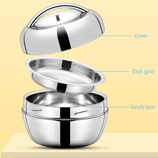 Leak Proof Insulated Stainless Steel Lunch Box 800ml - Image 4