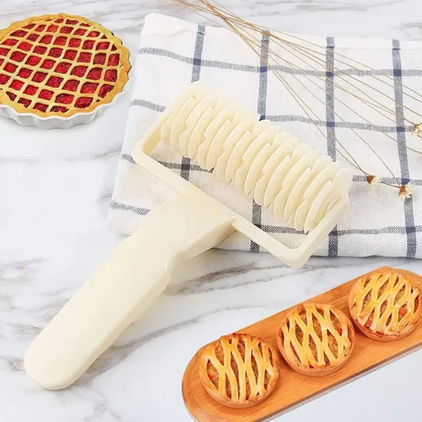 Pastry Dough Lattice Roller and Cutter Wheel - Image 2