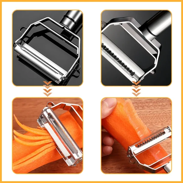 Multifunctional Vegetable Peeler 4-In-1