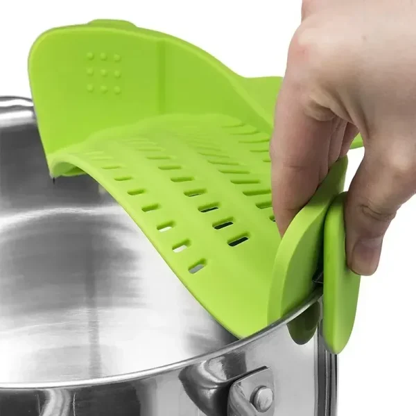 Silicone Kitchen Pasta Strainer Clip - Image 4