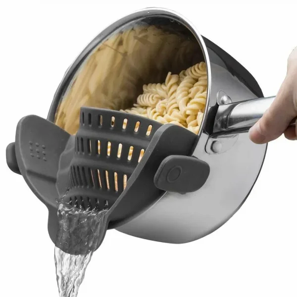 Silicone Kitchen Pasta Strainer Clip