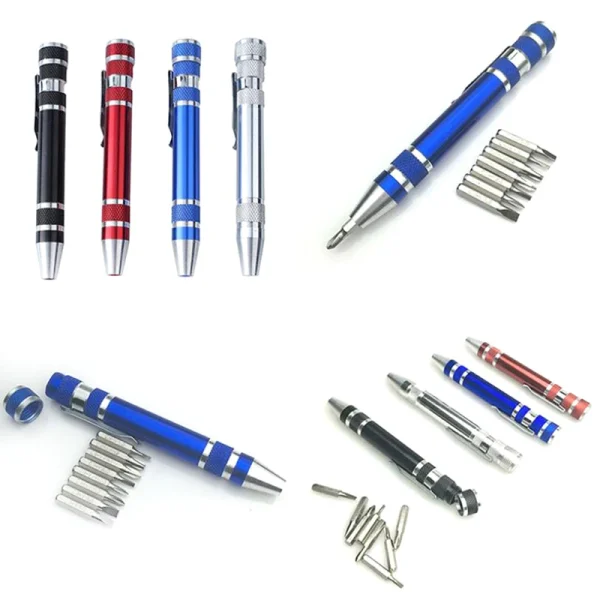 8-In-1 Pocket Mini Screwdriver - 11cm