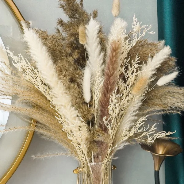 Boho Natural Fluffy Pampas Grass Bouquet - Image 6