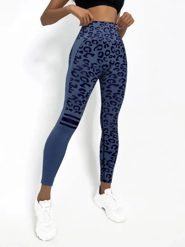 Leopard High-Waist Yoga Leggings - Image 4