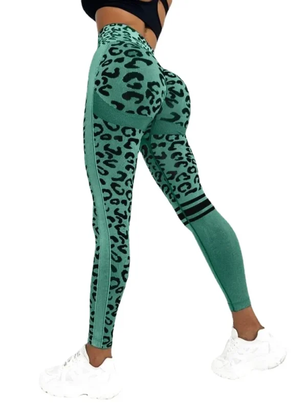 Leopard High-Waist Yoga Leggings - Image 6