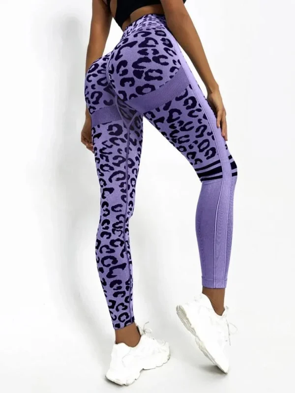 Leopard High-Waist Yoga Leggings - Image 5