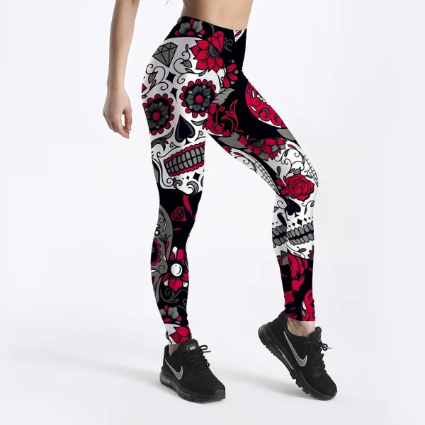 Floral Skull Women's Leggings