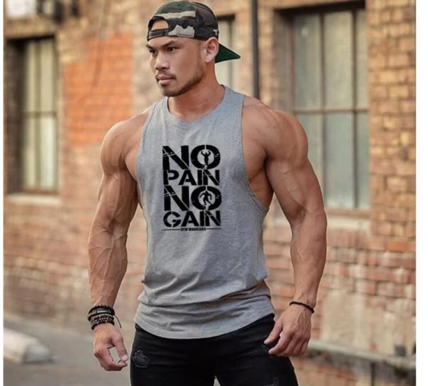 Men's 'Pain-Gain' Workout Tank Top - Image 3