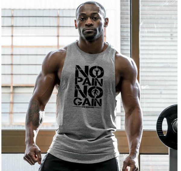 Men's 'Pain-Gain' Workout Tank Top - Image 4