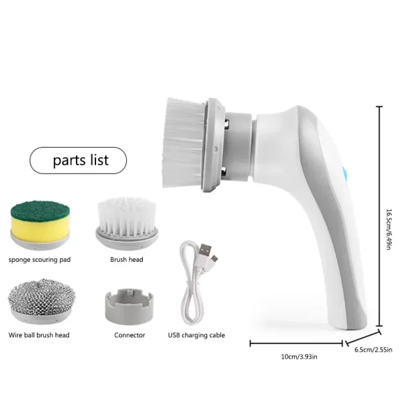 Wireless Electric Clean Brush: 360° Rotation - Image 5