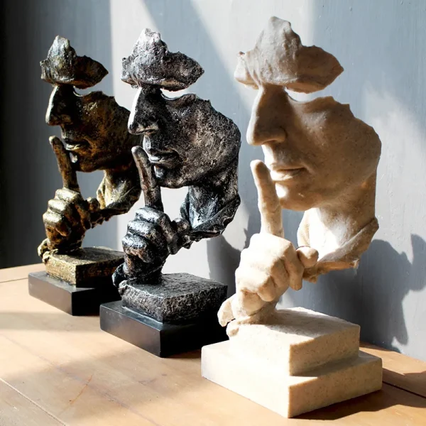 Nordic Resin Thinker - Home & Office Decor