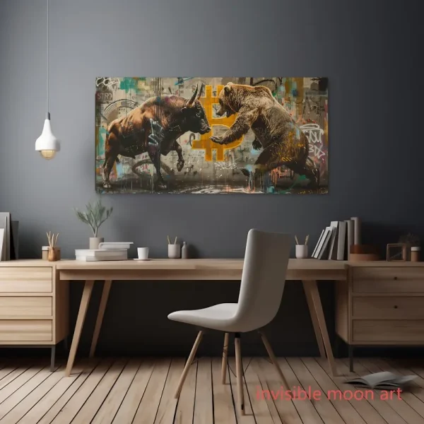 Stunning Bitcoin Bull & Bear Art - Image 4