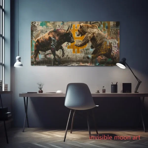 Stunning Bitcoin Bull & Bear Art - Image 3