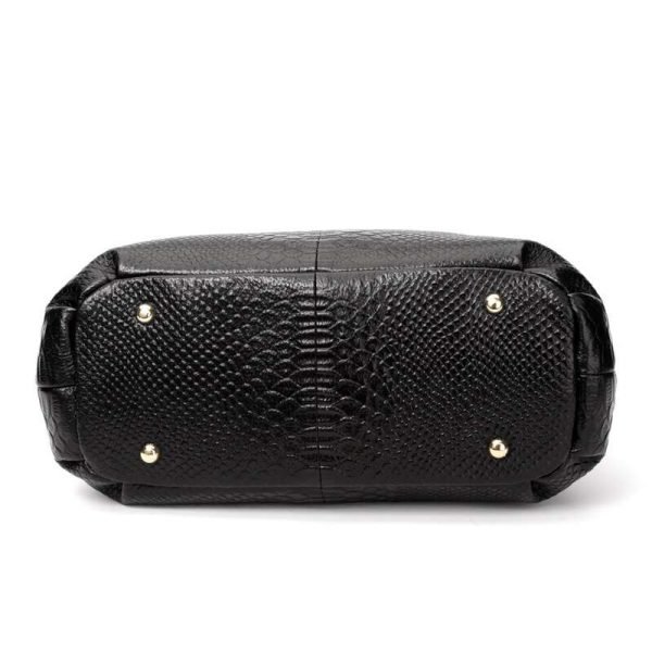 Serpentine Leather Crossbody Bag – Stylish & Durable - Image 3