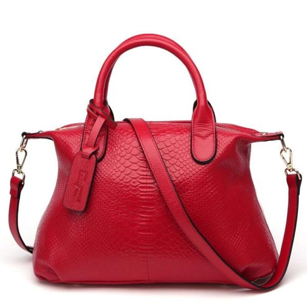 Serpentine Leather Crossbody Bag – Stylish & Durable - Image 5
