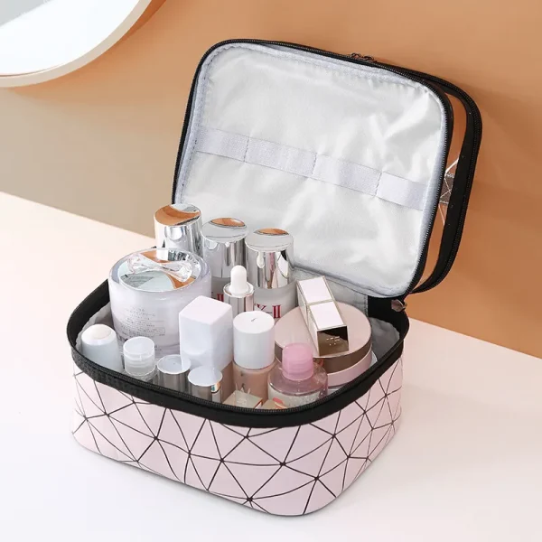 Multifunction Double Transparent Cosmetic Bag - Image 3