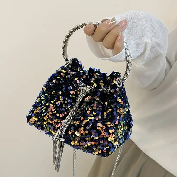 Women's Multicolored Shiny Evening Bag