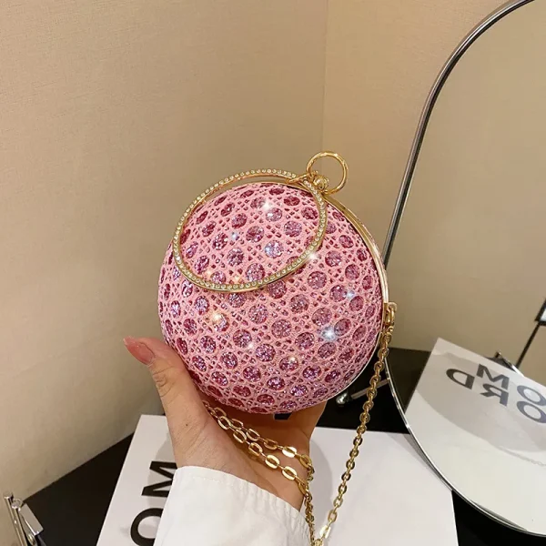 Small Sparkly Round Diamonds Bag