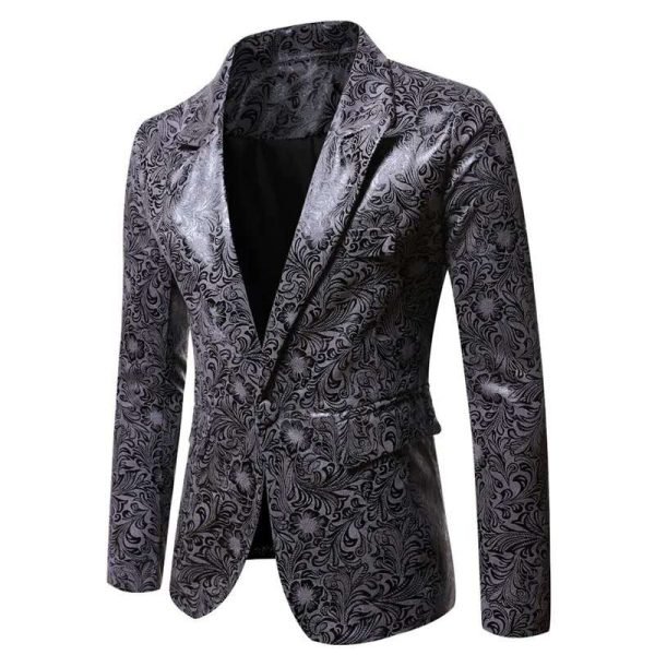 Men's Vintage-Inspired Leather Blazer - Image 3