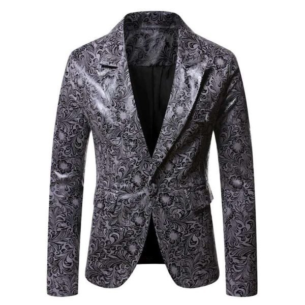 Men's Vintage-Inspired Leather Blazer - Image 5