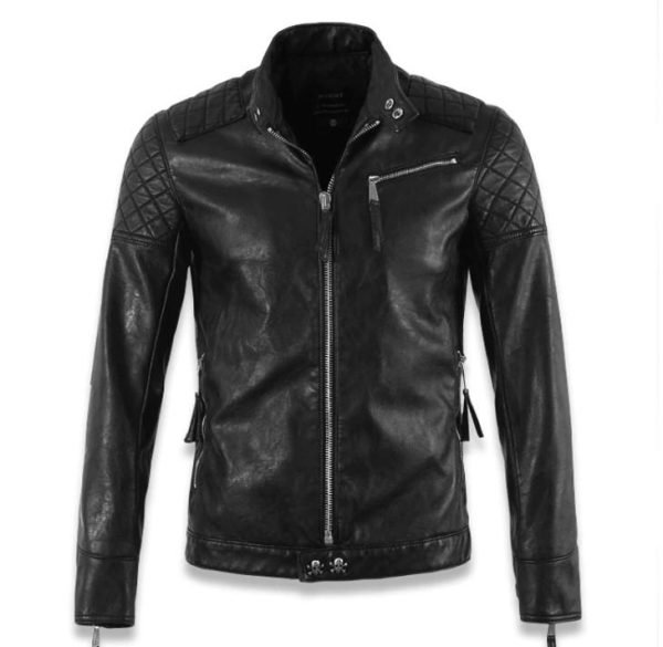 Men's Pirate Skull Faux Leather Jacket