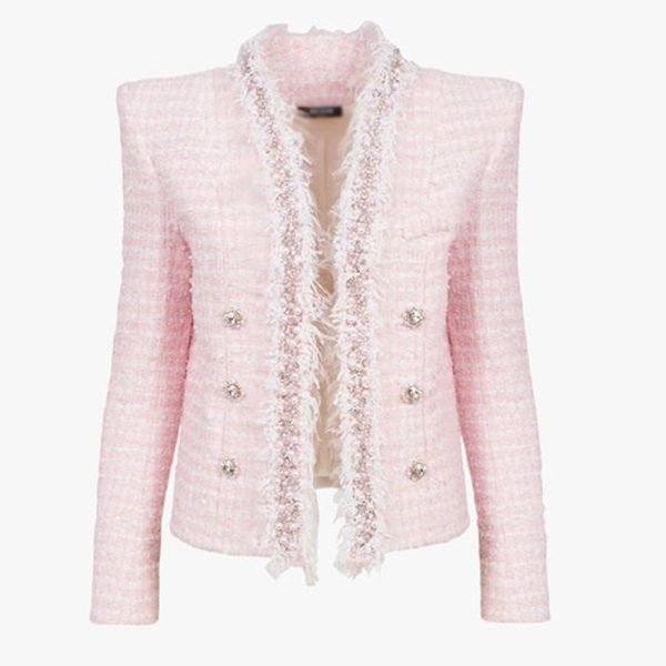 Winter Double Breasted Pink Jacket