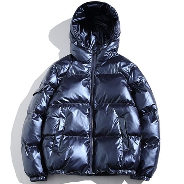 Oversized Women's Down Jacket in Metalic Colors