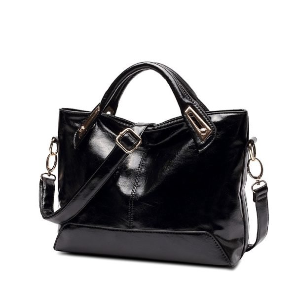 Luxurious Soft Oil Leather Shoulder Bag - Image 5