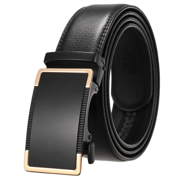 Genuine Leather Automatic Buckle Belt - Image 7