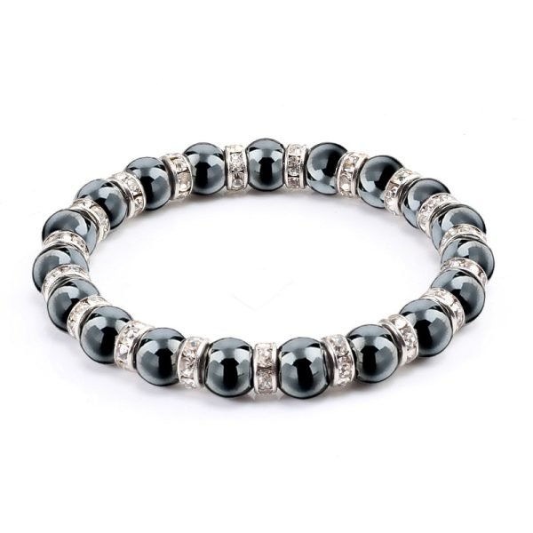 Natural Hematite Beaded Bracelet