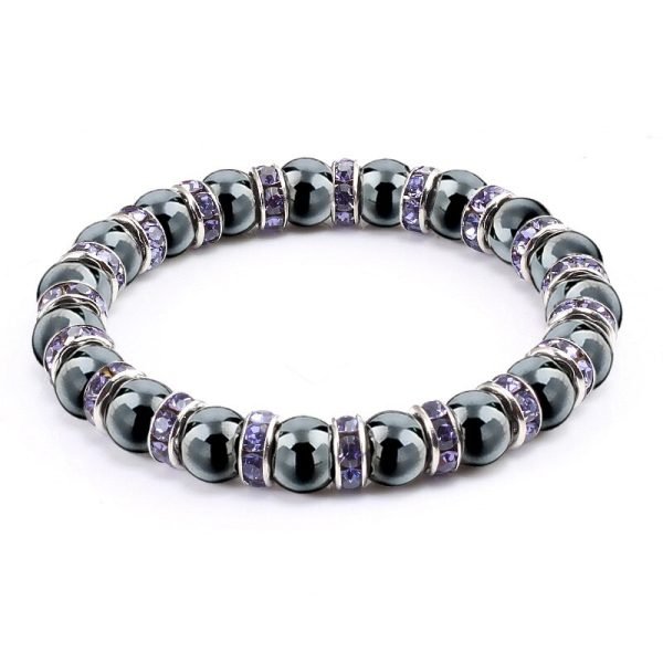 Natural Hematite Beaded Bracelet - Image 6