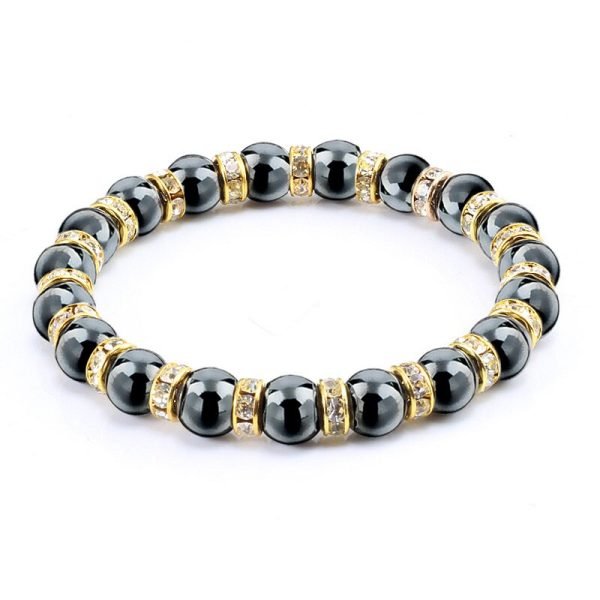 Natural Hematite Beaded Bracelet - Image 5