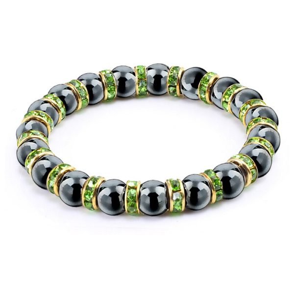 Natural Hematite Beaded Bracelet - Image 3