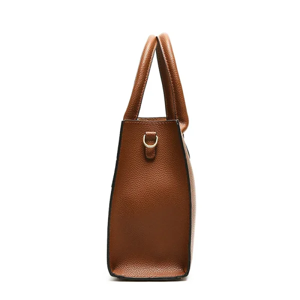 Chic Vintage Soft PU Leather Tote - Image 3