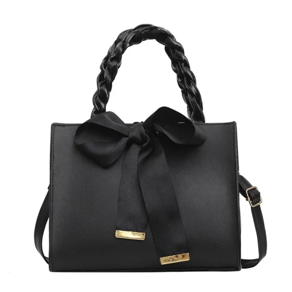 Cute Small Ribbon Hair Ball Shoulder Bag