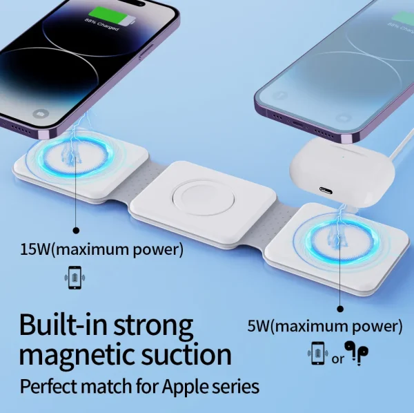 Versatile 3-in-1 Wireless Charging Station - Image 6