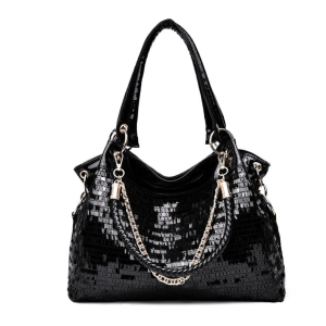 patent leather shoulder bag