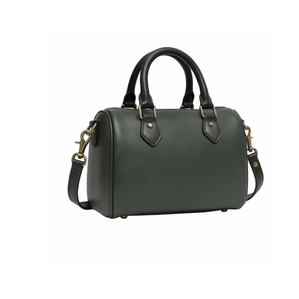 Handmade Boston Leather Shoulder Bag – Preppy Style - Image 2