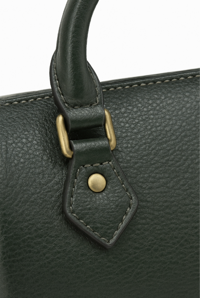 flawless stitching of the Handmade Boston Leather