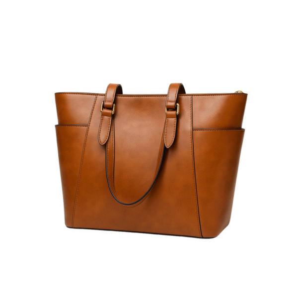 Oil Wax Leather Shoulder Bag – Women’s Retro Tote