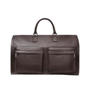 luxury leather weekender bag