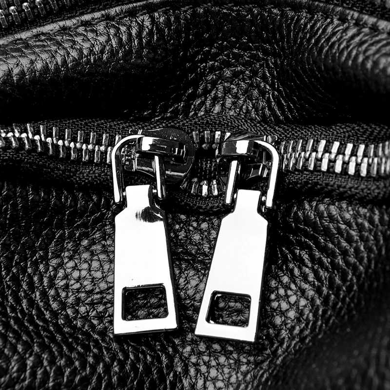 Close-Up of Polished Metal Hardware and Genuine Leather Texture – Craftsmanship Excellence